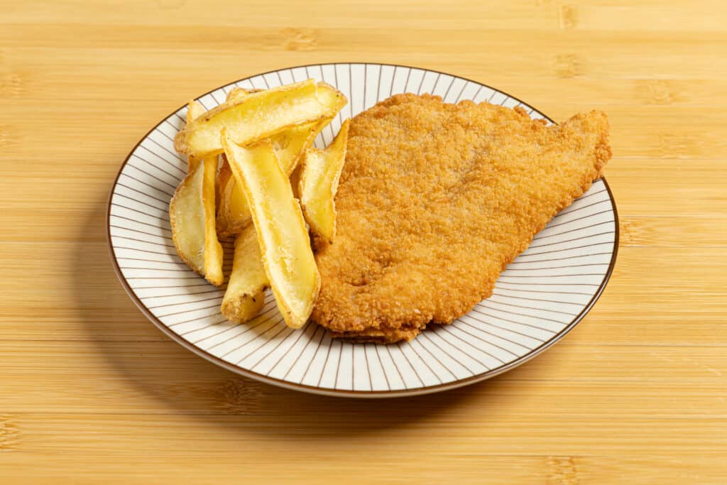 Filete de pollo empanado