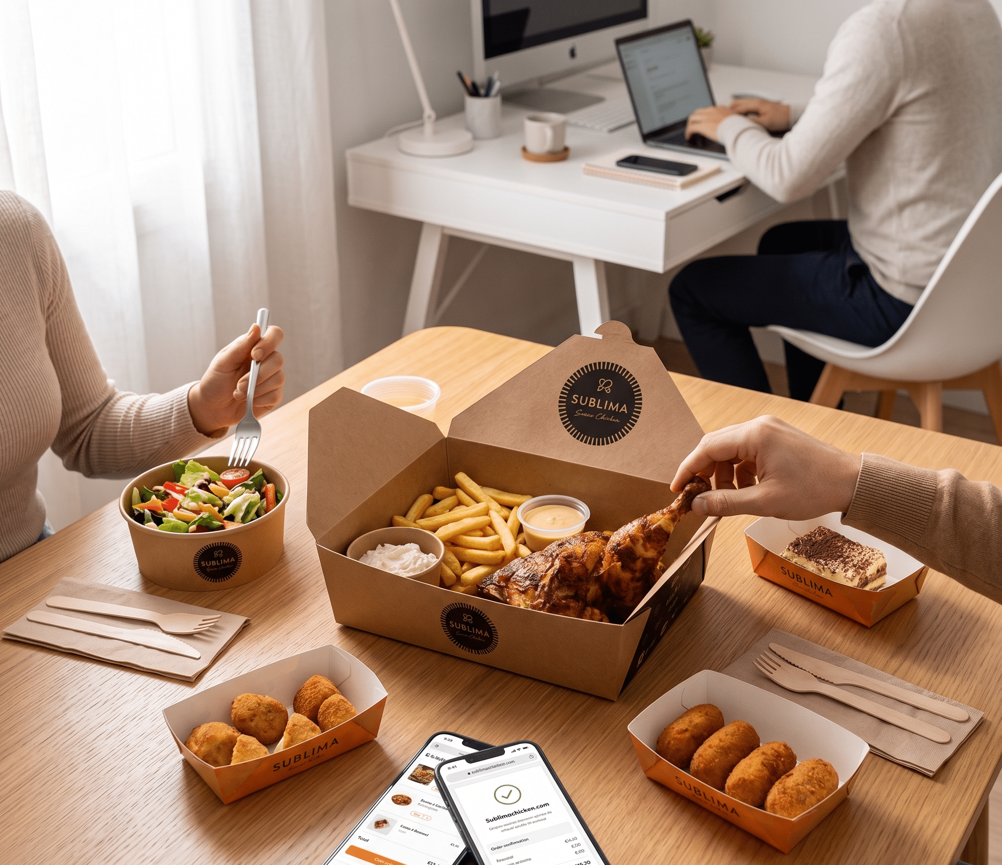 comida para llevar sublima brave chicken